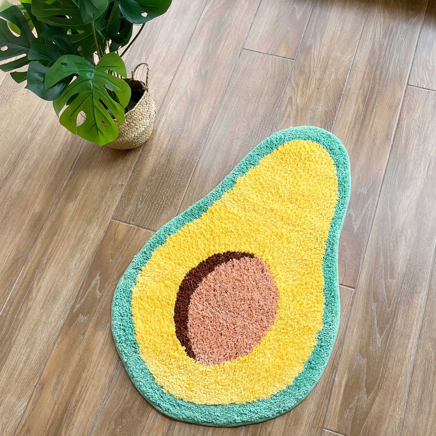 Tufted Rug Avocado Rug Overhead