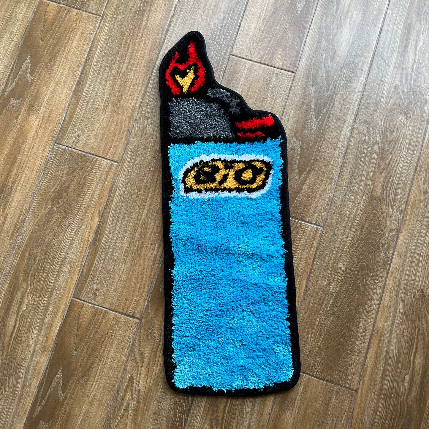 Tufted Rug Bic Lighter Rug Front