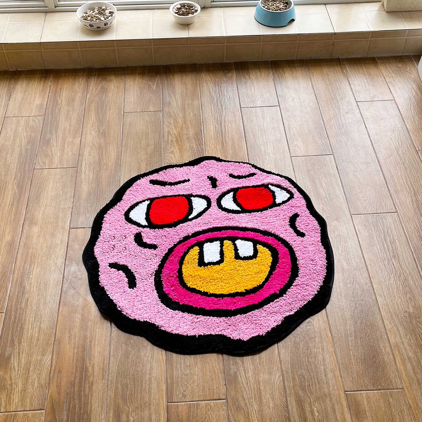 Tufted Rug Cherry Bomb Rug Bottom Down