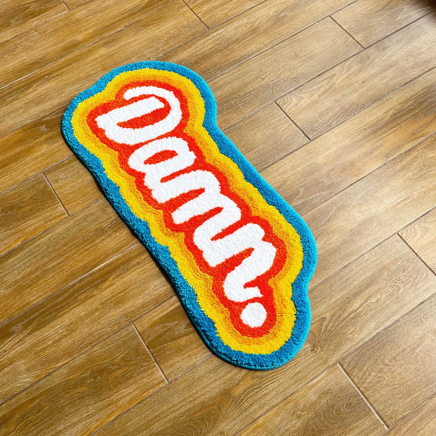 Tufted Rug Rainbow Damn Rug Sideways