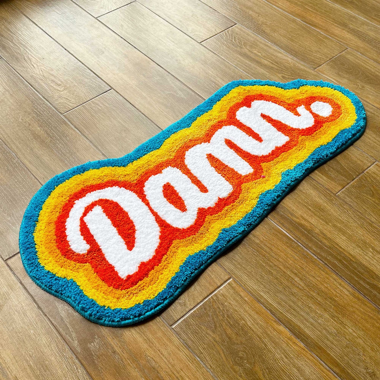 Tufted Rug Rainbow Damn Rug Front