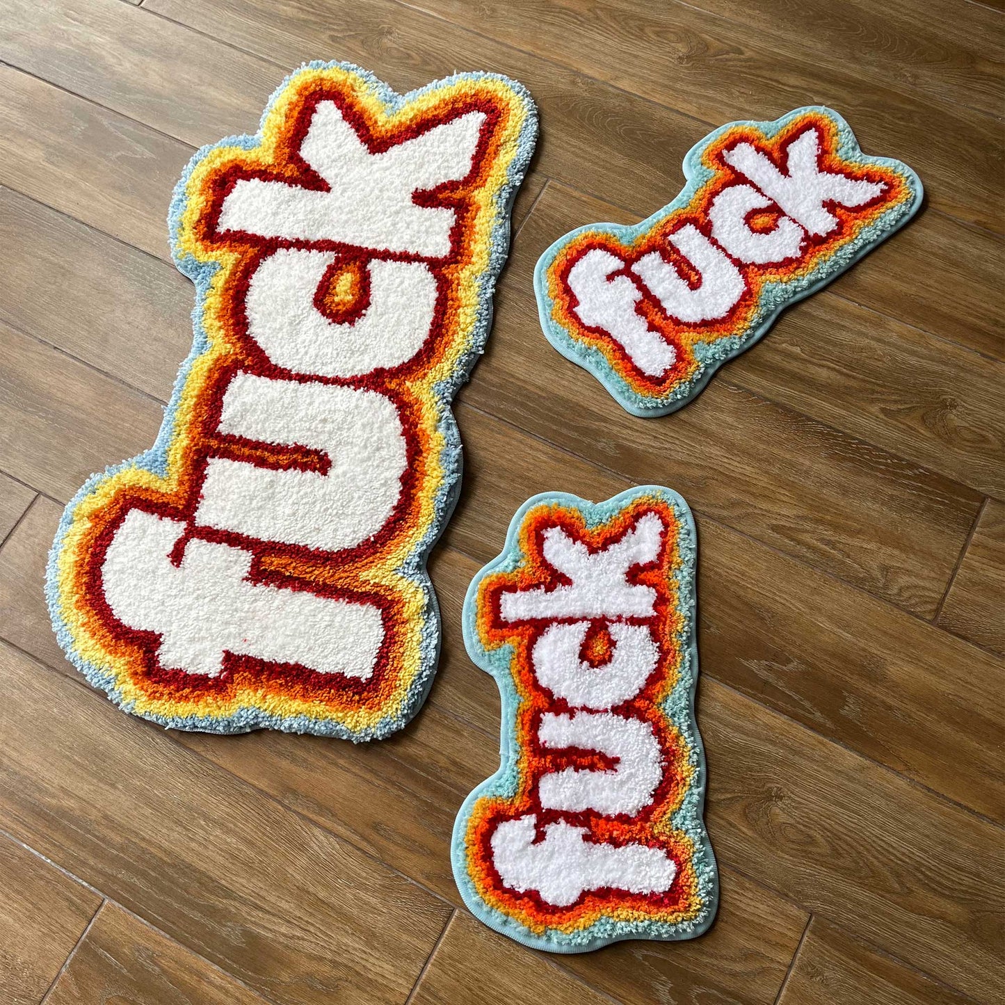Tufted Rug Fuck Rug Front Different Size Variants