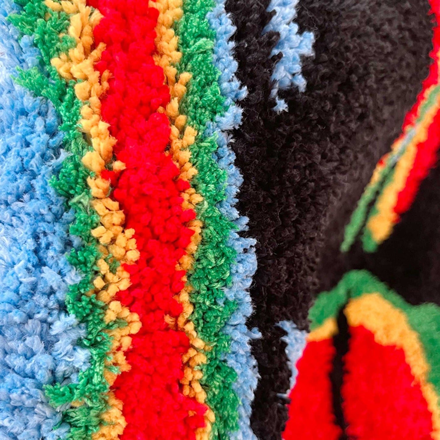 Tufted Rug Infrared Female Body Rug Close Up