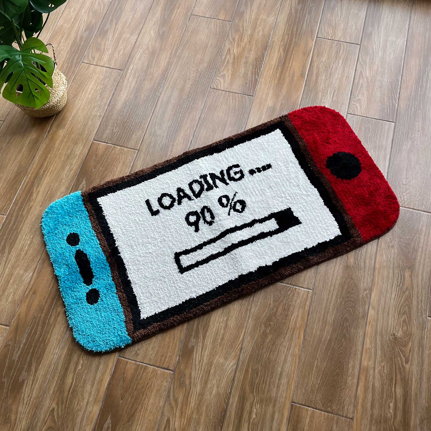 Tufted Rug Nintendo Switch Rug Front Diagonal