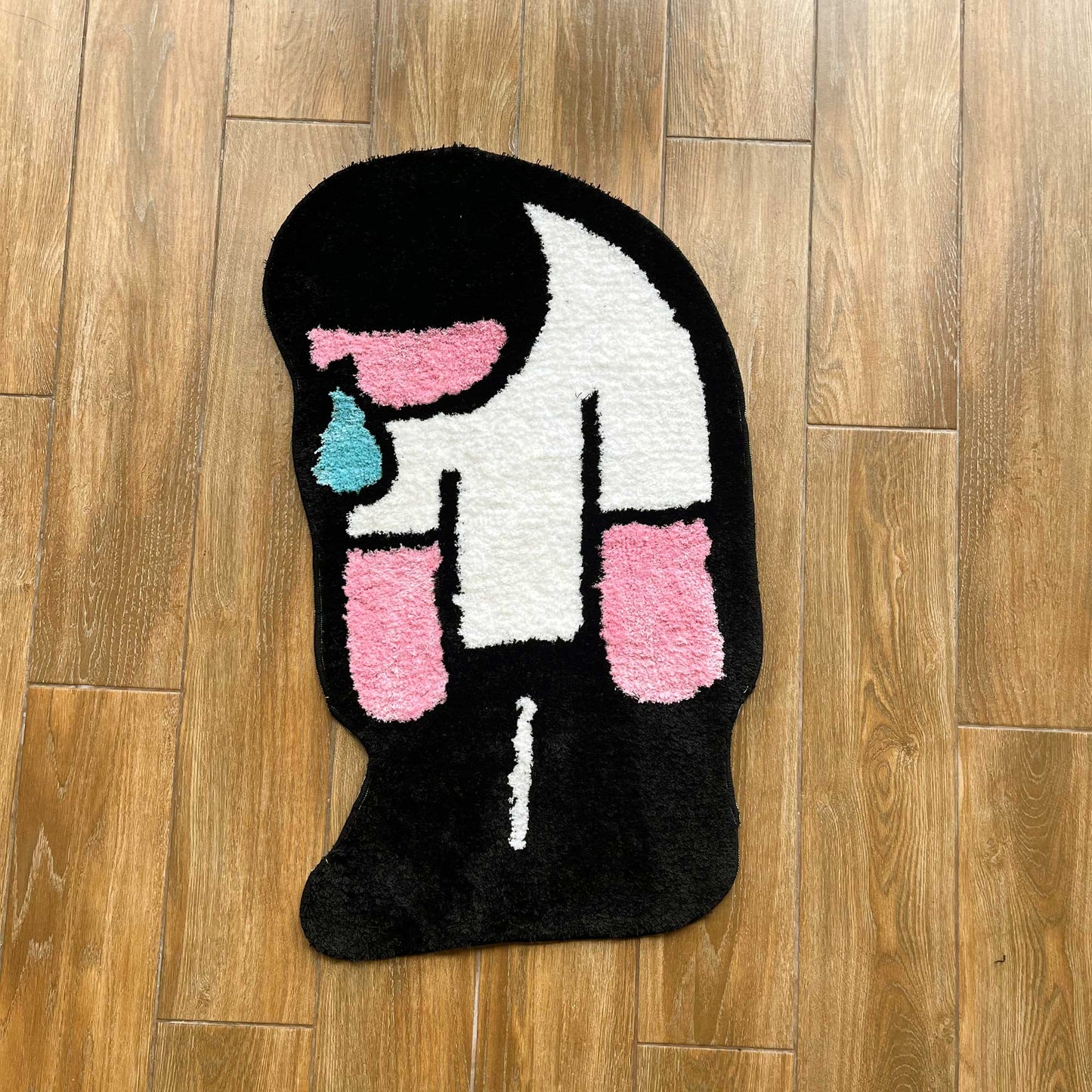 Tufted Rug Sad Man Rug Front