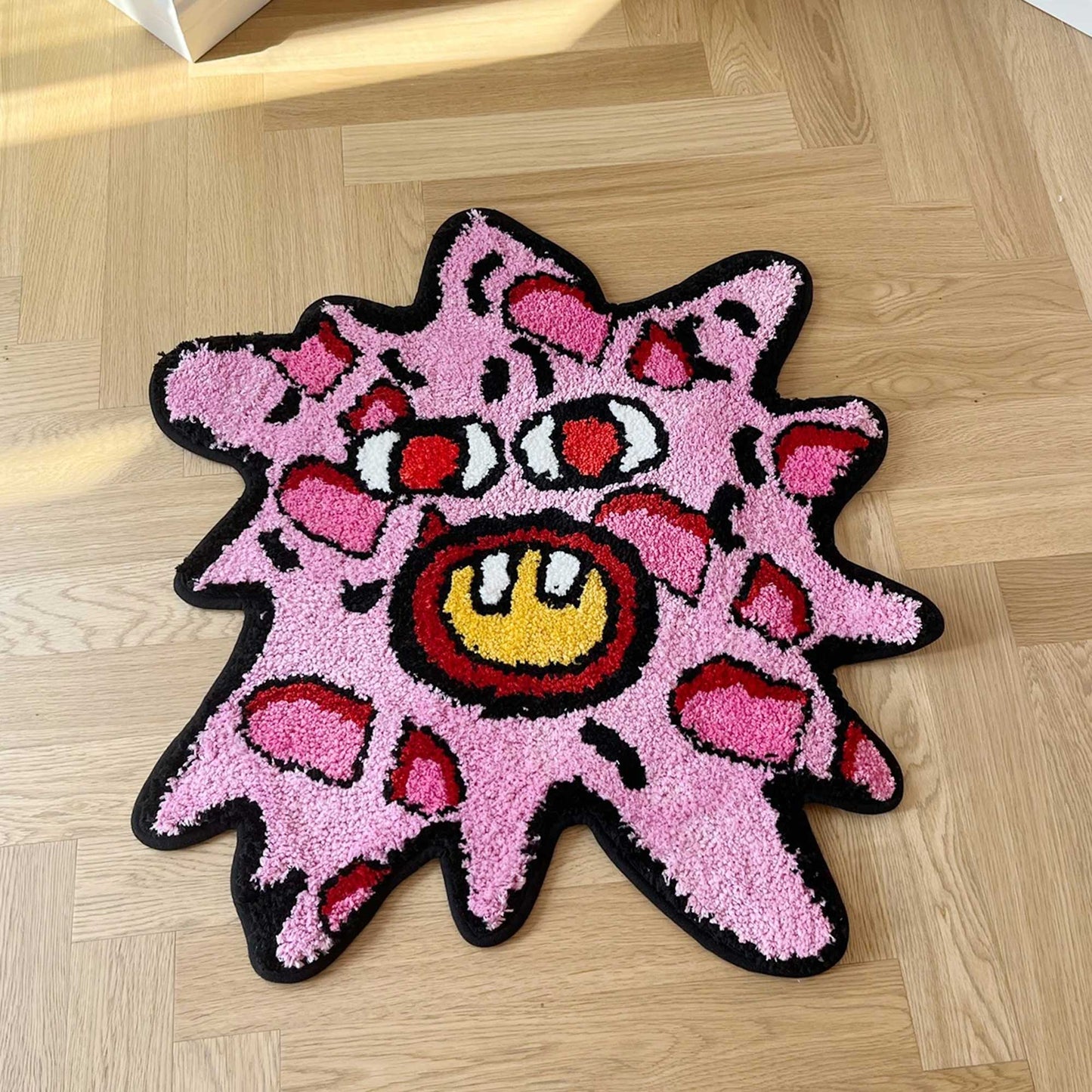Tufted Rug Tyler the Creator Splattered Cherry Bomb Rug Front