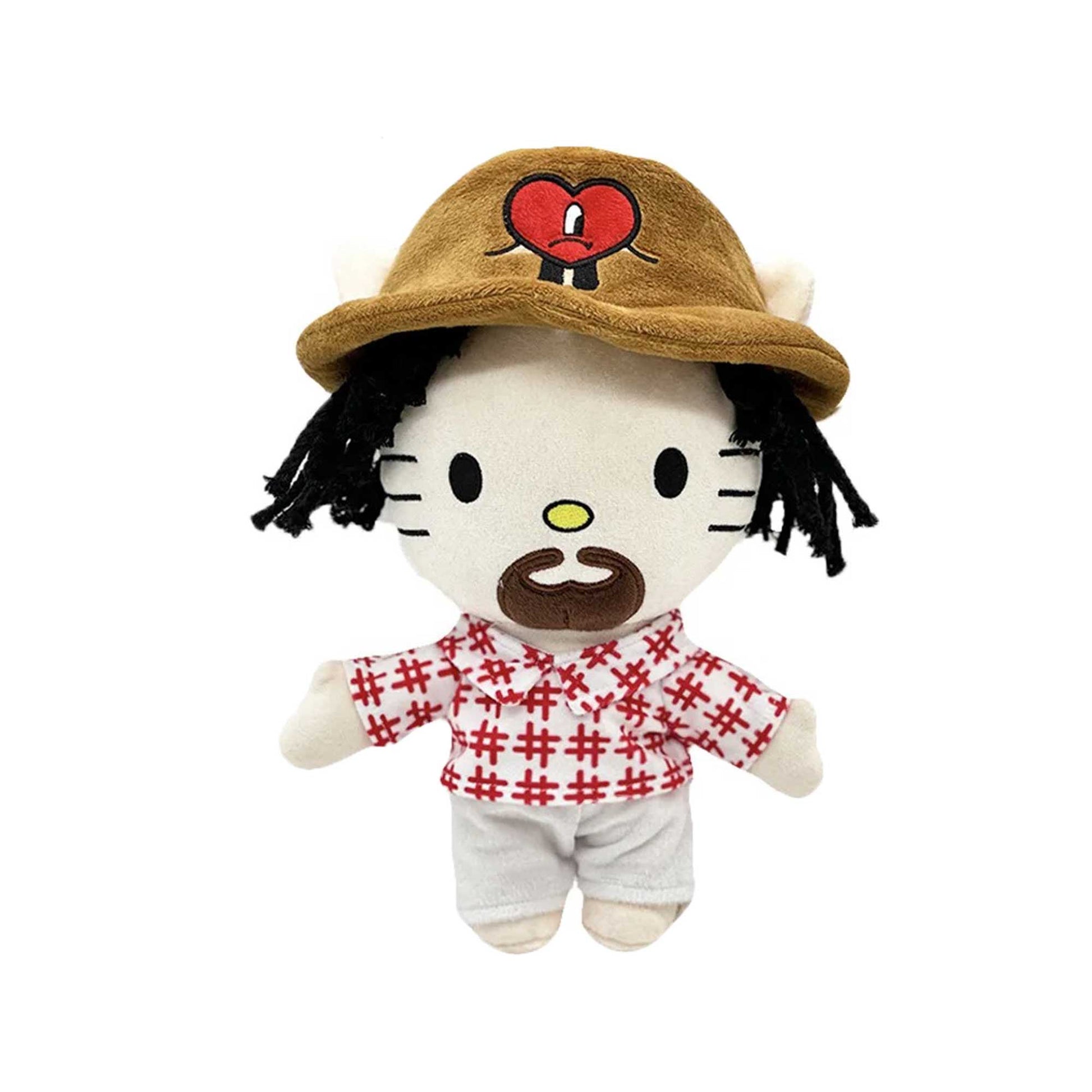 Hello Kitty Bad Bunny Rapper Artist Plush Front