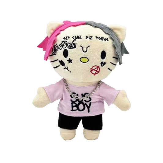 Hello Kitty Lil Peep Rapper Artist Plush Front