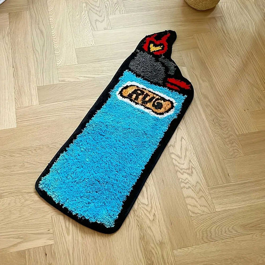 Tufted Rug Bic Lighter Rug Front