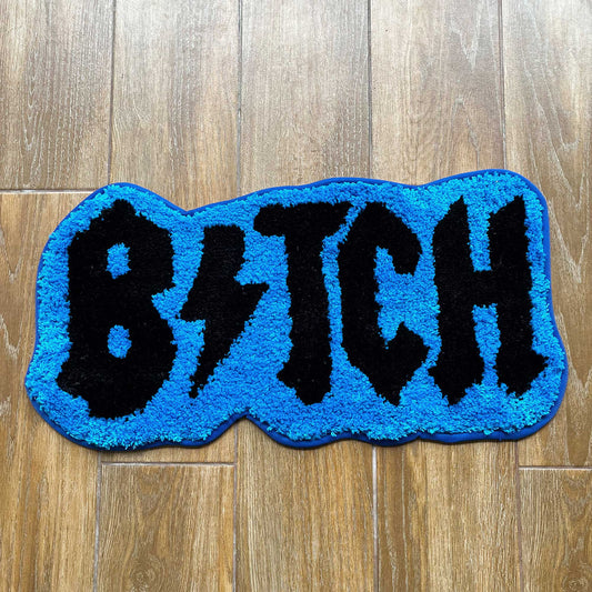 Tufted Rug Blue Bitch Rug Front