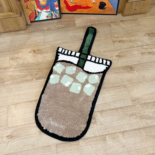 Tufted Rug Boba Milk Tea Rug Front