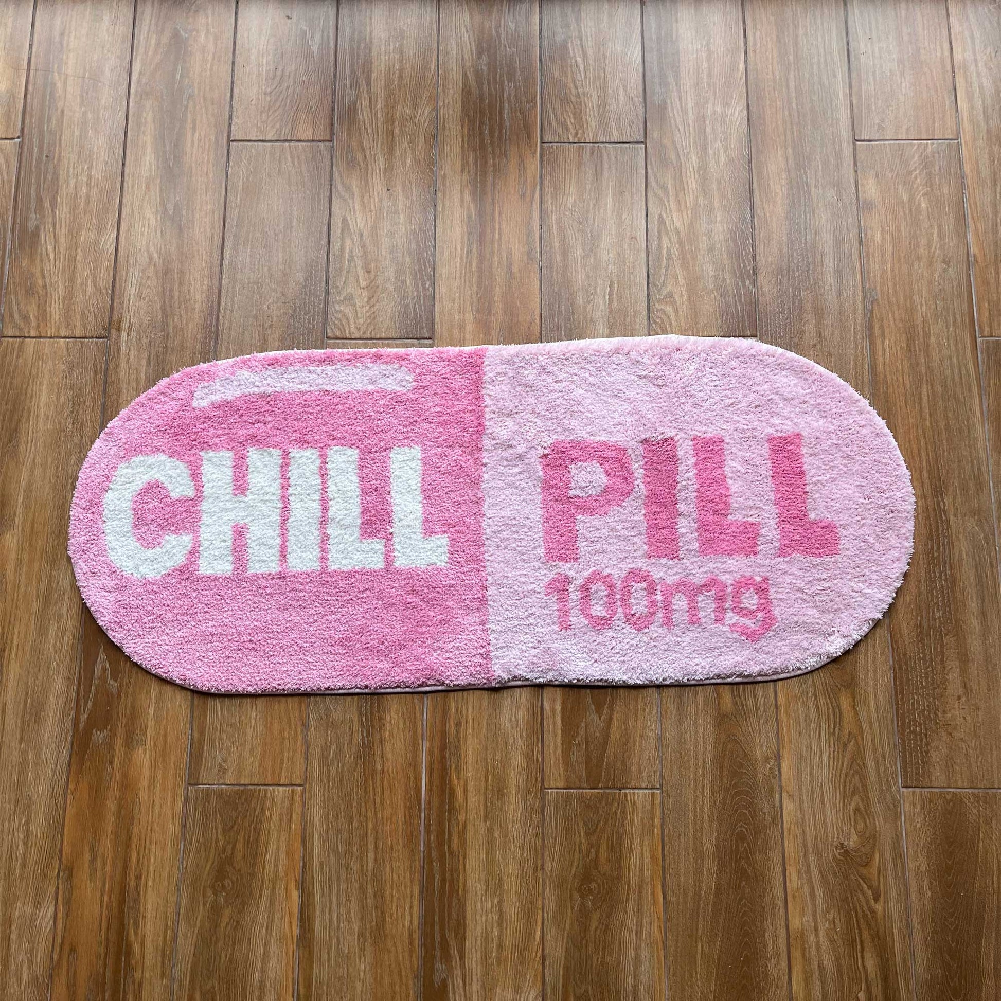 Tufted Rug Pink Chill Pill Rug Front