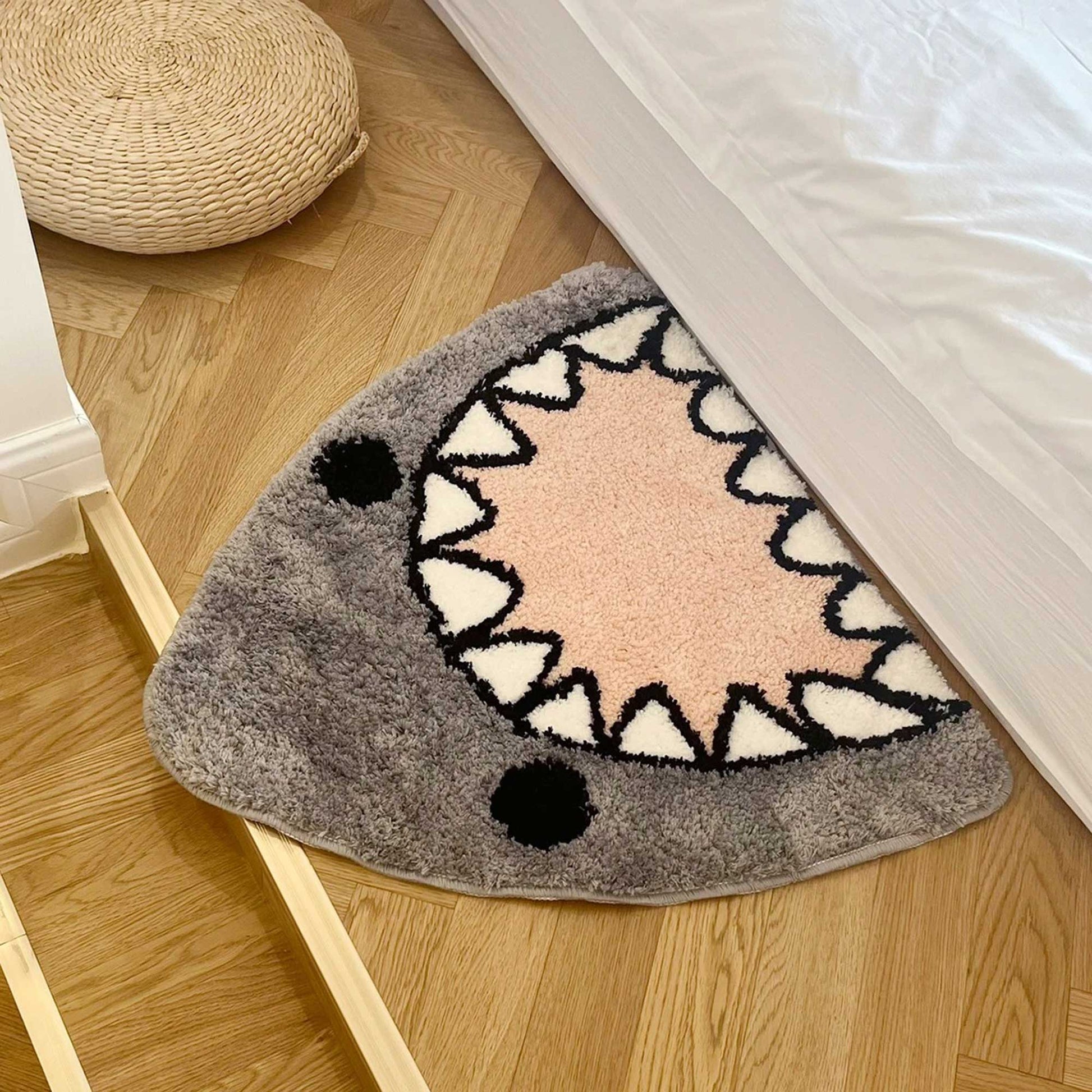 Tufted Rug Cute Shark Rug in Bedroom