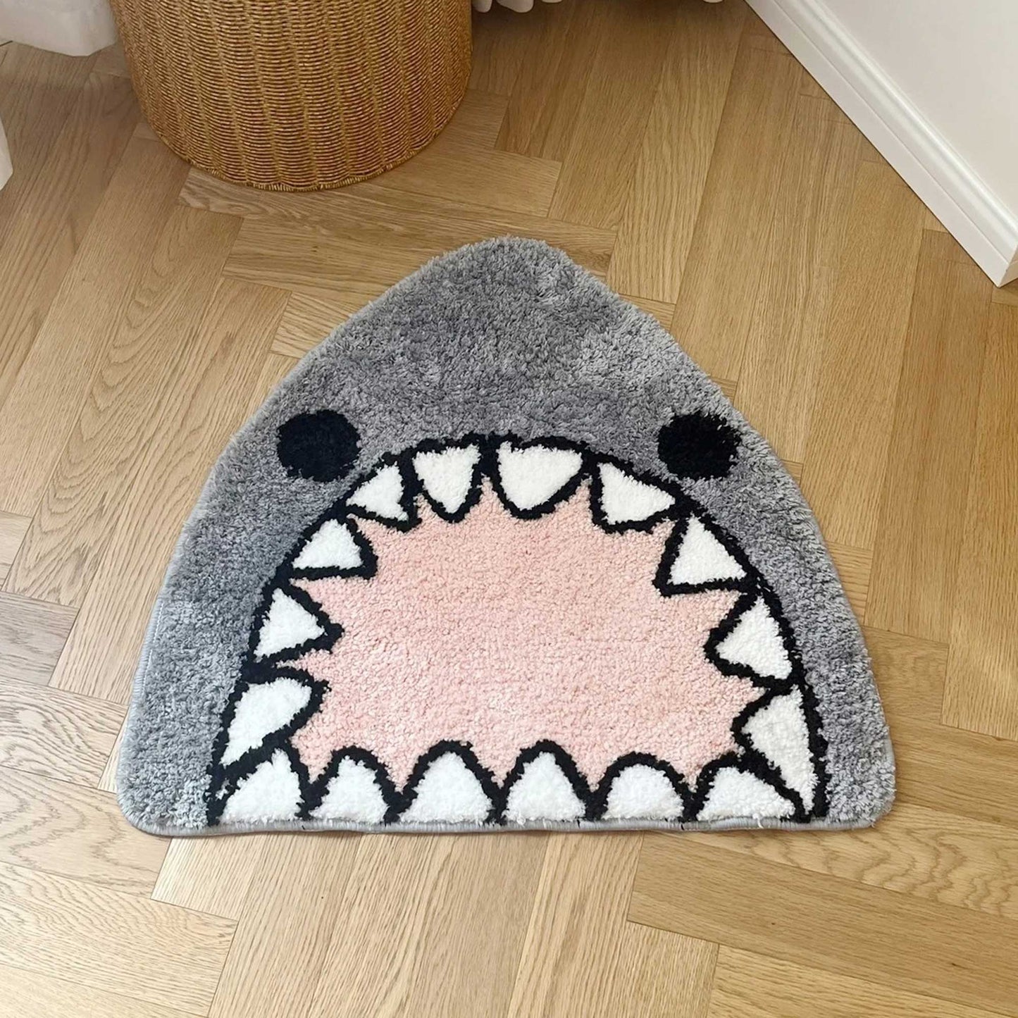 Tufted Rug Cute Shark Rug Front