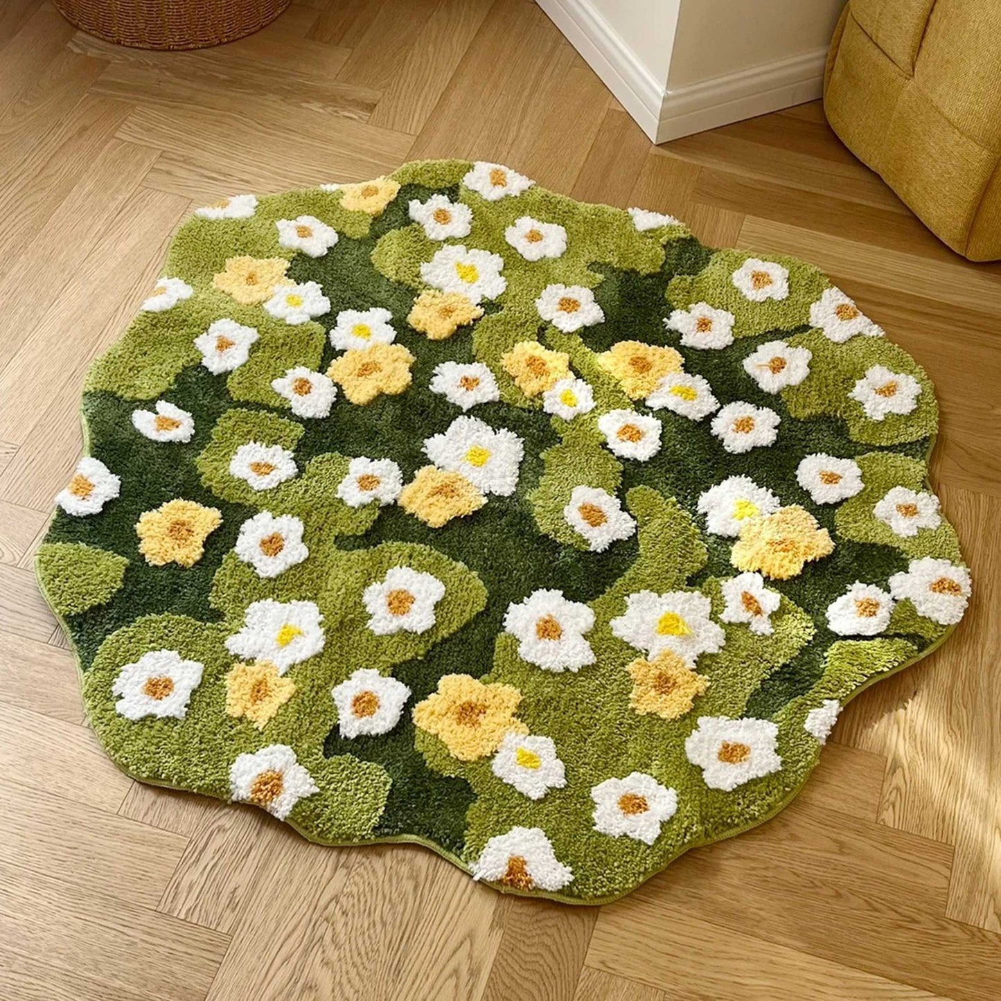 Tufted Rug Daisy Field Rug Front