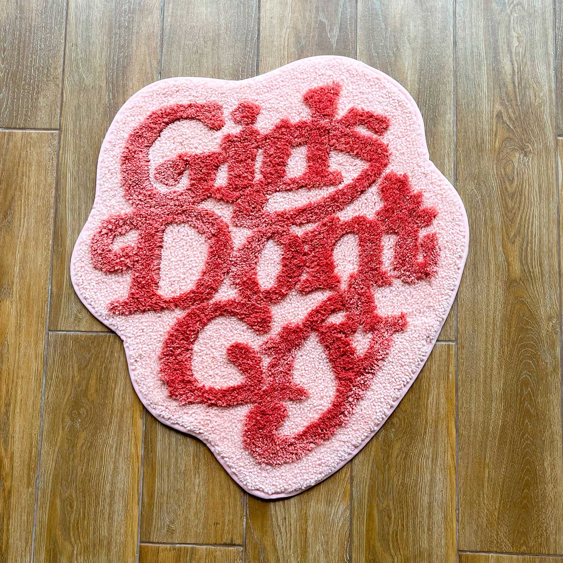 Tufted Rug Pink Girls Don't Cry Rug Front