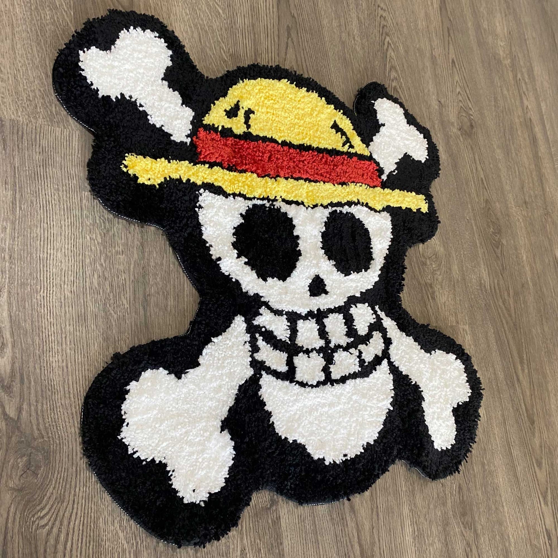 Tufted Rug One Piece Jolly Roger Rug Left Side View