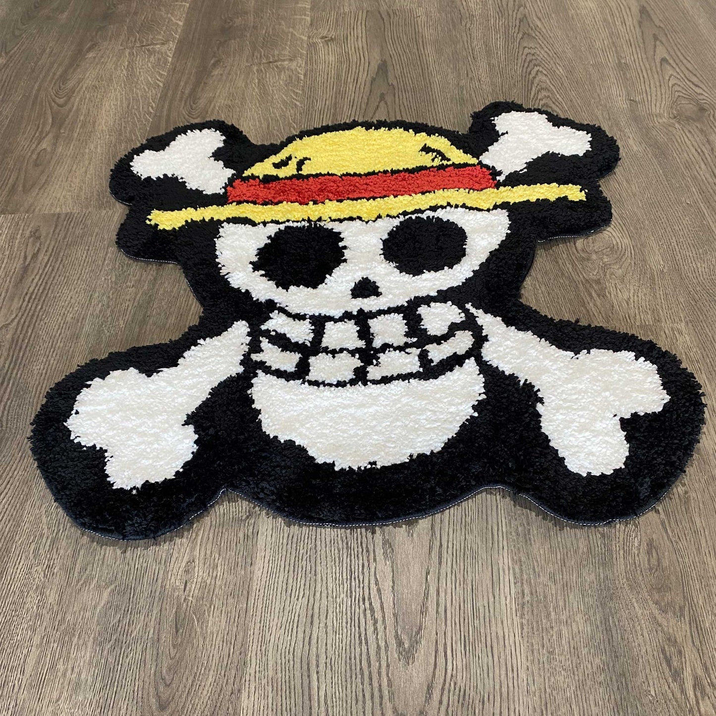 Tufted Rug One Piece Jolly Roger Rug Top Down