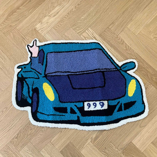 Tufted Rug Juice WRLD Car Rug Front