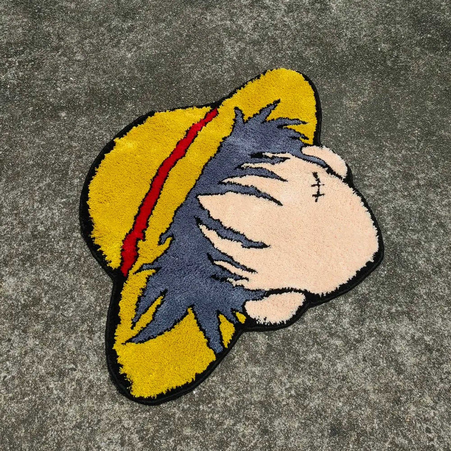 Tufted Rug One Piece Monkey D. Luffy Rug Front Diagonal 