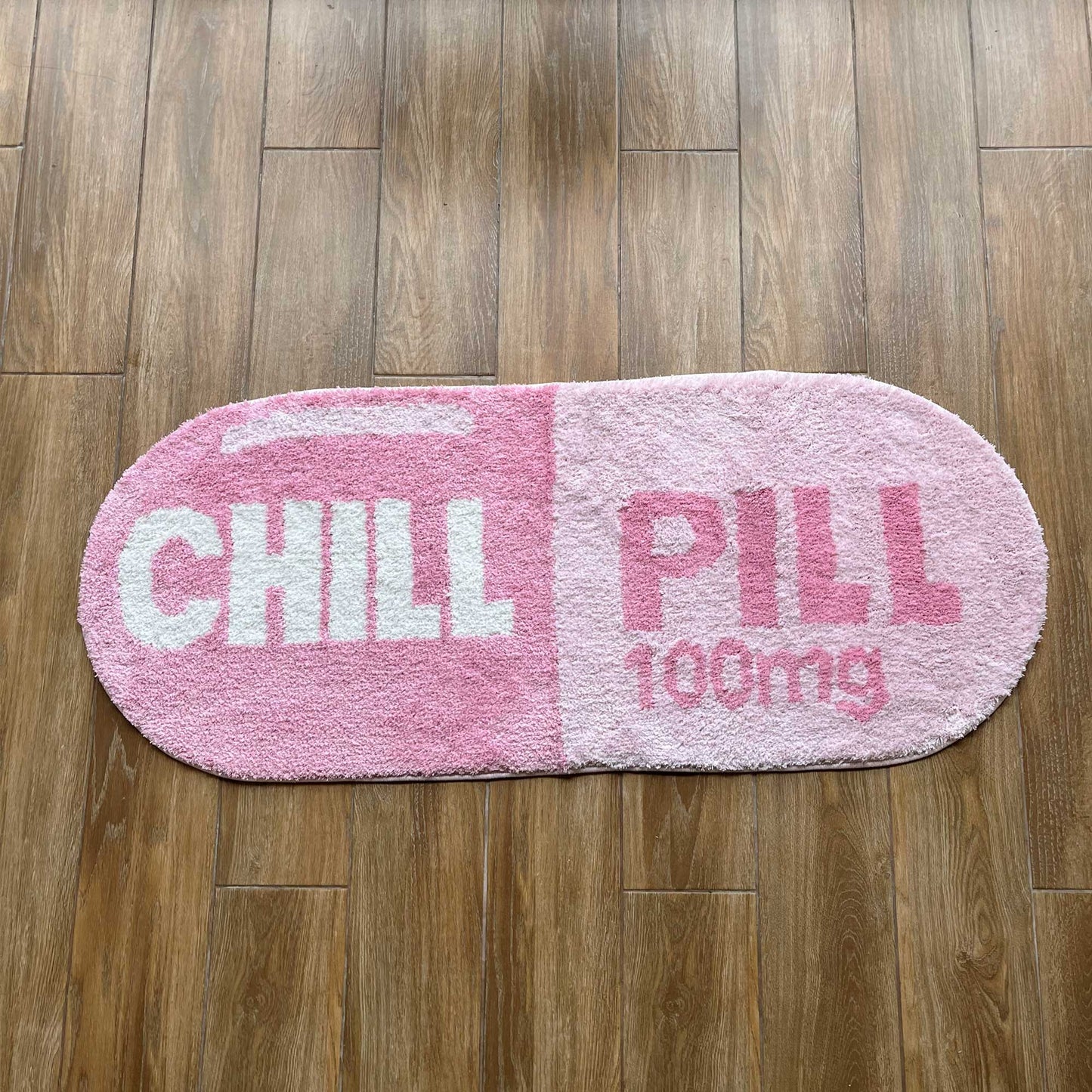 Tufted Rug Pink Chill Pill Rug Front