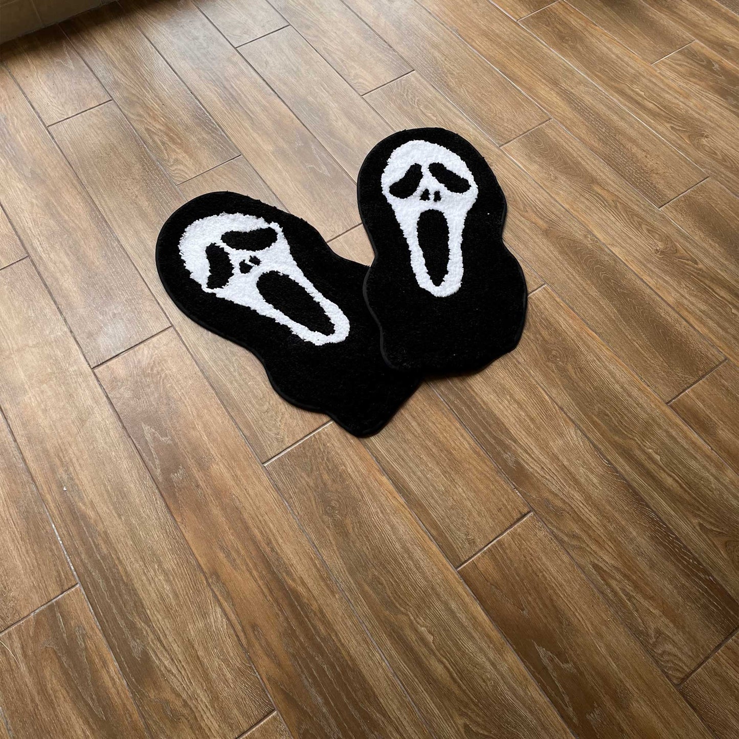 Tufted Rug Scream Ghostface Rug Two Different Sizes Top Down