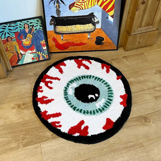 Tufted Rug Veiny Eyeball Rug Front