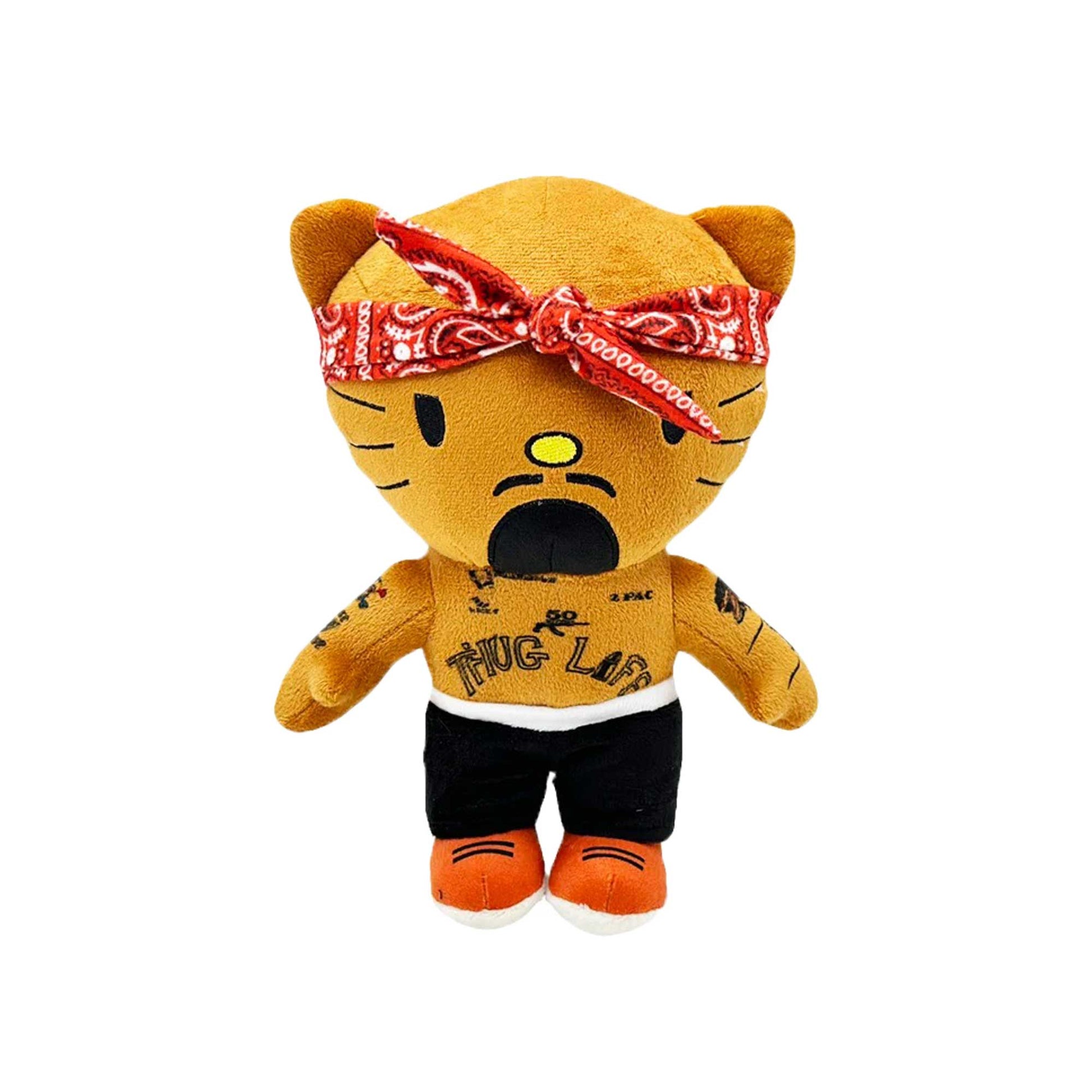 Hello Kitty Tupac Shakur Rapper Artist Plush Front