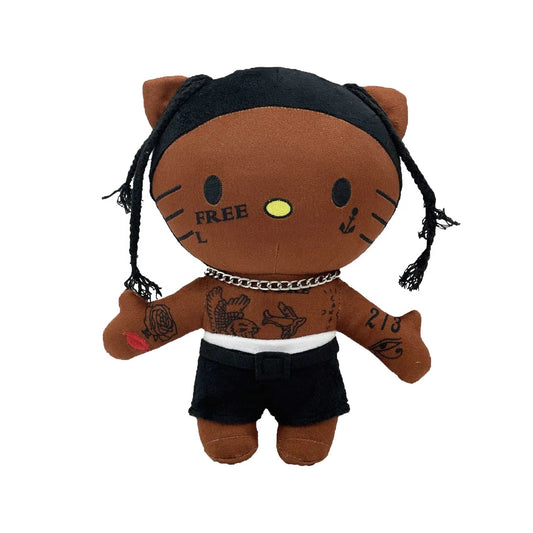 Hello Kitty Travis Scott Rapper Artist Plush Front